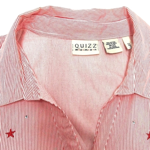 Quizz women's blouse, top red  Size:18/20. - Picture 3 of 4
